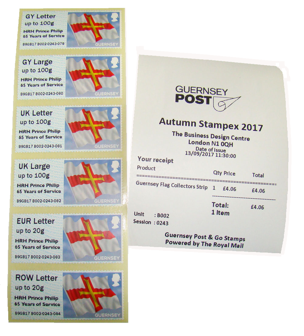 Autumn Stampex 2017 B Series with HRH Prince Philip overprint